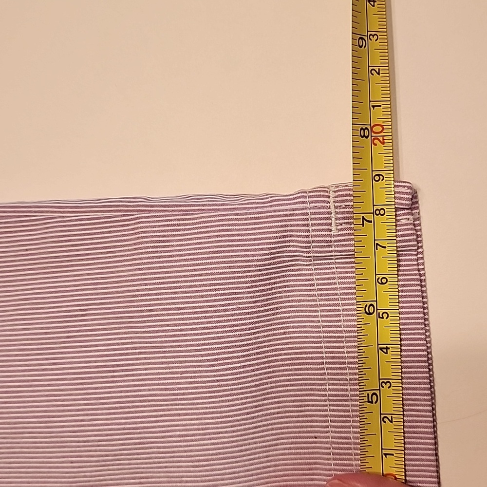 CHRISTOPHER & BANKS Lavender and White Pinstripe Ankle Pants Size 12 Petite - Picture 12 of 12